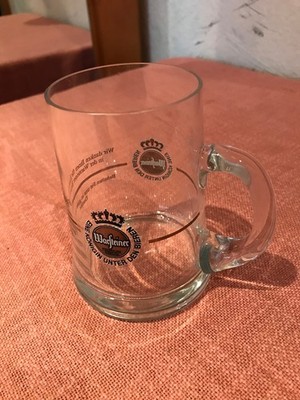 Altes Warsteiner 0,3l Bierglas mit Henkel von einer Brauereibesichtigung rar.