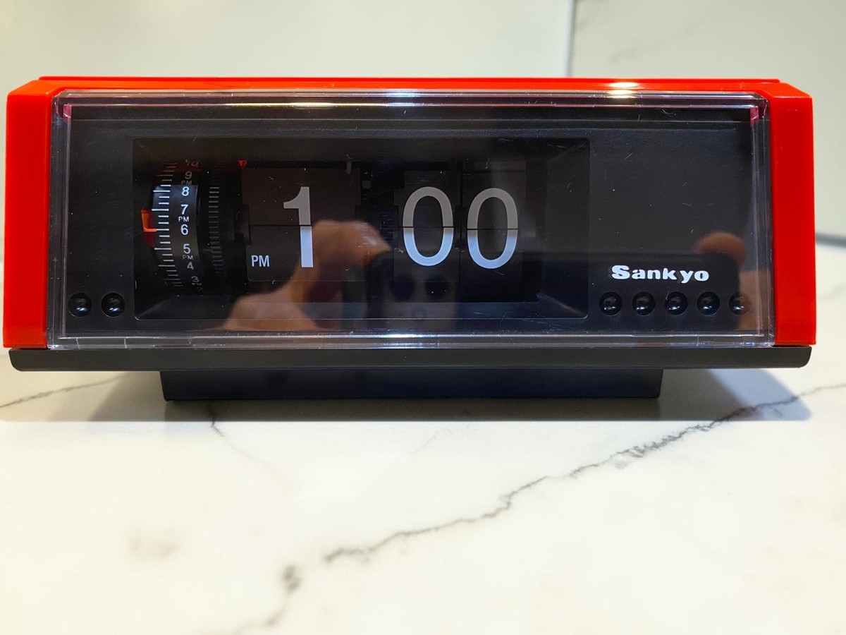 Sankyo ZAX L108Z Flip Clock Vintage Alarm Japan Retro Working | eBay