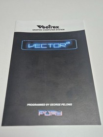 Vector 21 Vectrex Complete Game with Custom Box and Overlay
