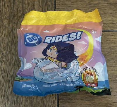 #ad #ad 2026 Wendy#x27;s DC Rides Wonder Woman amp; Her Invisible Jet Kid Meal Toy Sealed $14.98