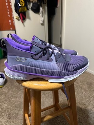 Vintage Under Armour Curry 7  team purple white  2022 size 12