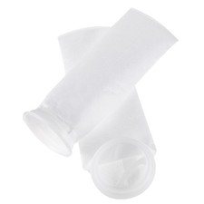 2 Pcs Filter Socks Aquarium Fish Tank Felt Filter Bags 200um White