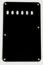 1 Ply Black Guitar Backplate For 59 Stratocaster Tremolo Cover