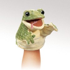 Folkmanis Puppets - 2965 Little Frog Hand Puppet NWT RETIRED/RARE 