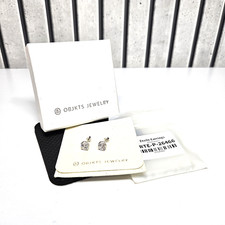 OBJKTS JEWELRY Étoile Earrings - Sterling Silver / Platinum - RRP £47.00 - New
