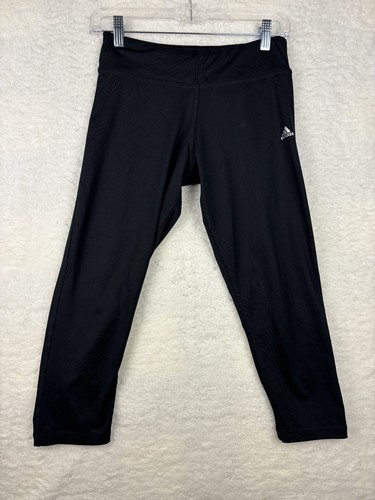 Adidas Climalite schwarze Capri-Leggings Damen Größe Small sportliche Trainingshose