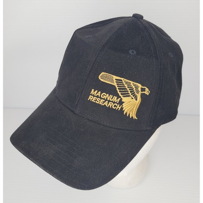 #ad #ad Magnum Research Firearms Hat Mens Black Gold Eagle Embroidered Strapback Cap NEW $27.99