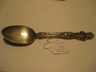 Antique 8 1/8" Wallace Sterling Silver Table Serving Spoon Eton 76 Grams