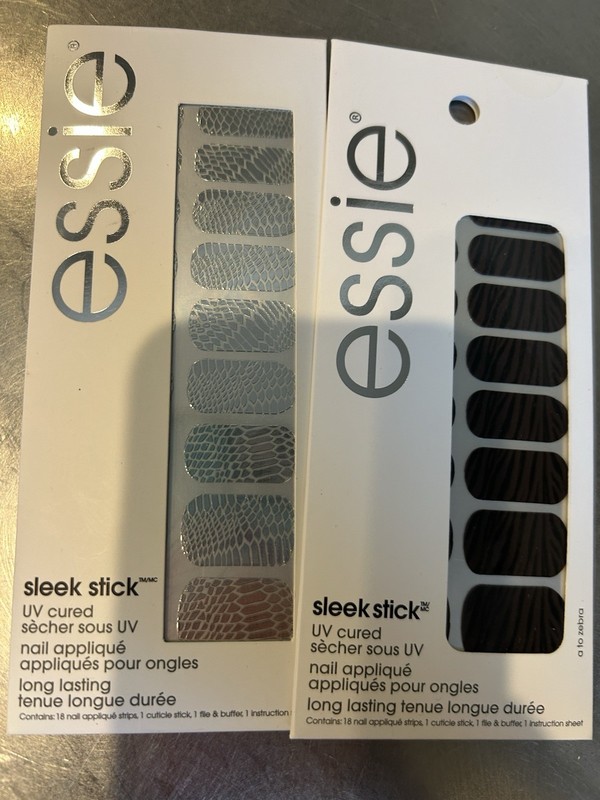 New In Package Set Of 2 Essie Nail Stickers Appliqués 