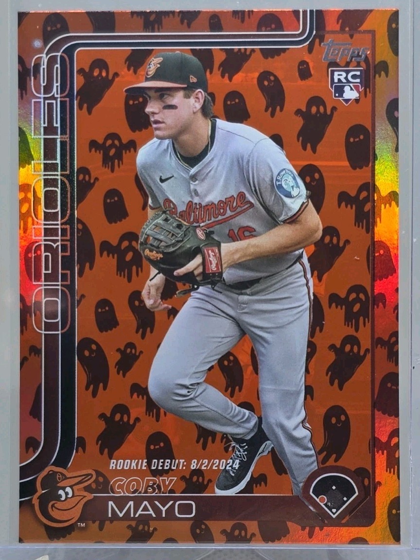 2025 Topps Update Series COBY MAYO RC Rookie Debut #US282 Ghost Foil Variation