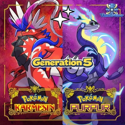 Gen 5 Shiny | Pokémon Karmesin & Purpur / Lv.100 / Max. IV