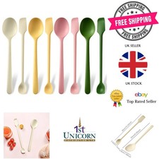Kitchen Utensil - Non-stick Rice Spoon Small Silicone Spoons 8Pcs Set