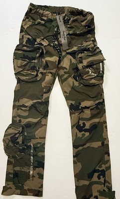 NWT Smoke Rise ''Data Corp Visual'' Techwear Cargo Pants Small Zip Pockets