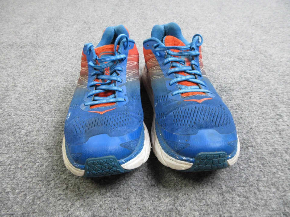 Zapatillas deportivas para correr Hoka One One Clifton 5 para hombre talla 10,5 azul rojo Foto 2 de 4