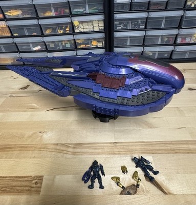 Halo Mega Bloks Covenant Seraph Set 97015 99% Complete