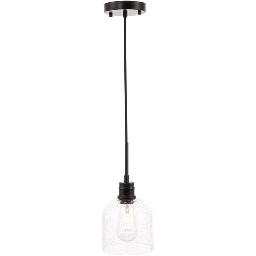 Living District LD6210BK Gabe 1 Light 6 inch Black Pendant Ceiling Light - Picture 4 of 11