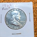 1962 Proof Franklin Half Dollar 50C Silver 0.9 Fine Philadelphia KM#199