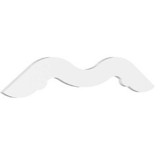 Ekena Millwork Gpp036X006X100Mid Midway Architectural Grade Pvc Gable Pediments