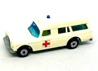 Matchbox Lesney Superfast 3 Mercedes Benz-Binz Ambulance, TP version, nmint!