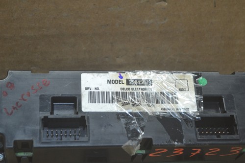 2009 Buick Lacrosse Allure AC Temperature Climate 25845879 Control 545-14 Bx 69 - Picture 2 of 3