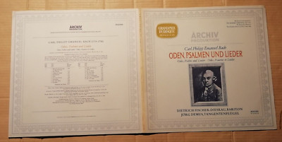 C.P.E. BACH - ODEN, PSALMEN UND LIEDER - FISCHER-DIESKAU / DEMUS- LP (K1604)