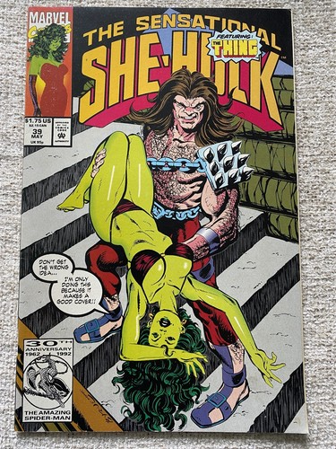 SENSATIONAL SHE-HULK #39 John Byrne Bikini Marvel Comics 1992 VF/NM - 第 1/1 張圖片