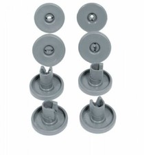 KIT RUOTE ORIGINALI 8PZ CESTO INFERIORE LAVASTOVIGLIE REX RICAMBIO 50286965004