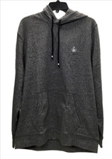  89 Original Penguin Men's Jaspe Fleece Hoodie True Black Jaspe, Size XSmall