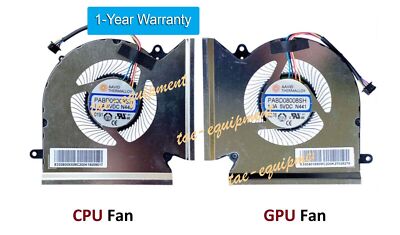 New For MSI GE66 Raider 10SD 10SE 10SF MS-1541 MS-1542 CPU GPU Cooling Fan