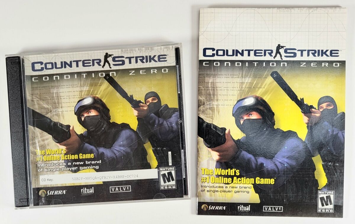 Counter Strike Condition Zero 2-Disc with Manual CD-ROM For PC