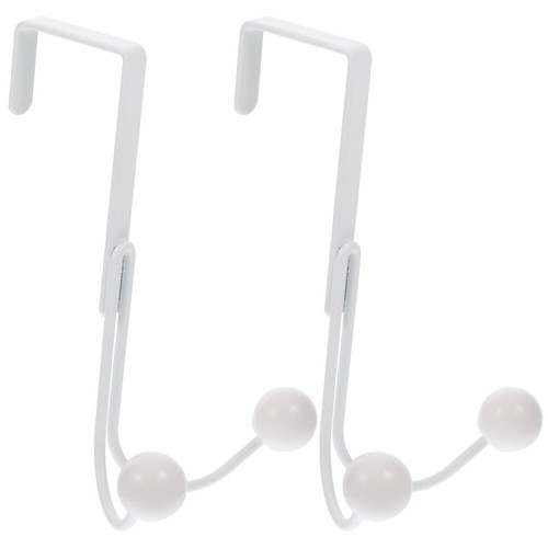 2Pcs Over-the-Door Hooks Punch-free Hanger Hooks Door Back Hanging Hooks - Picture 2 of 12