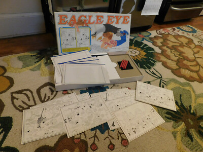 Rare Vtg 1977 Cadaco Eagle Eye Concentration Find the Differences age 6 up Game