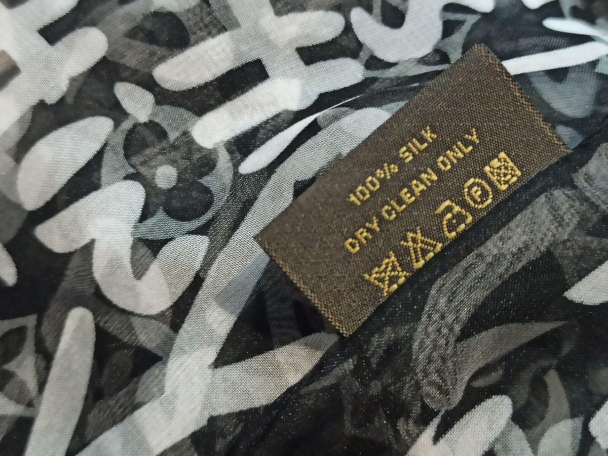Louis Vuitton Stephen Sprouse Monogram Graffiti Silk Scarf