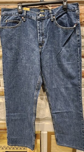 Lee Jeans Men's Size 38 X 29 Regular Fit Straight Leg Jeans. Medium Stone - Picture 2 of 6