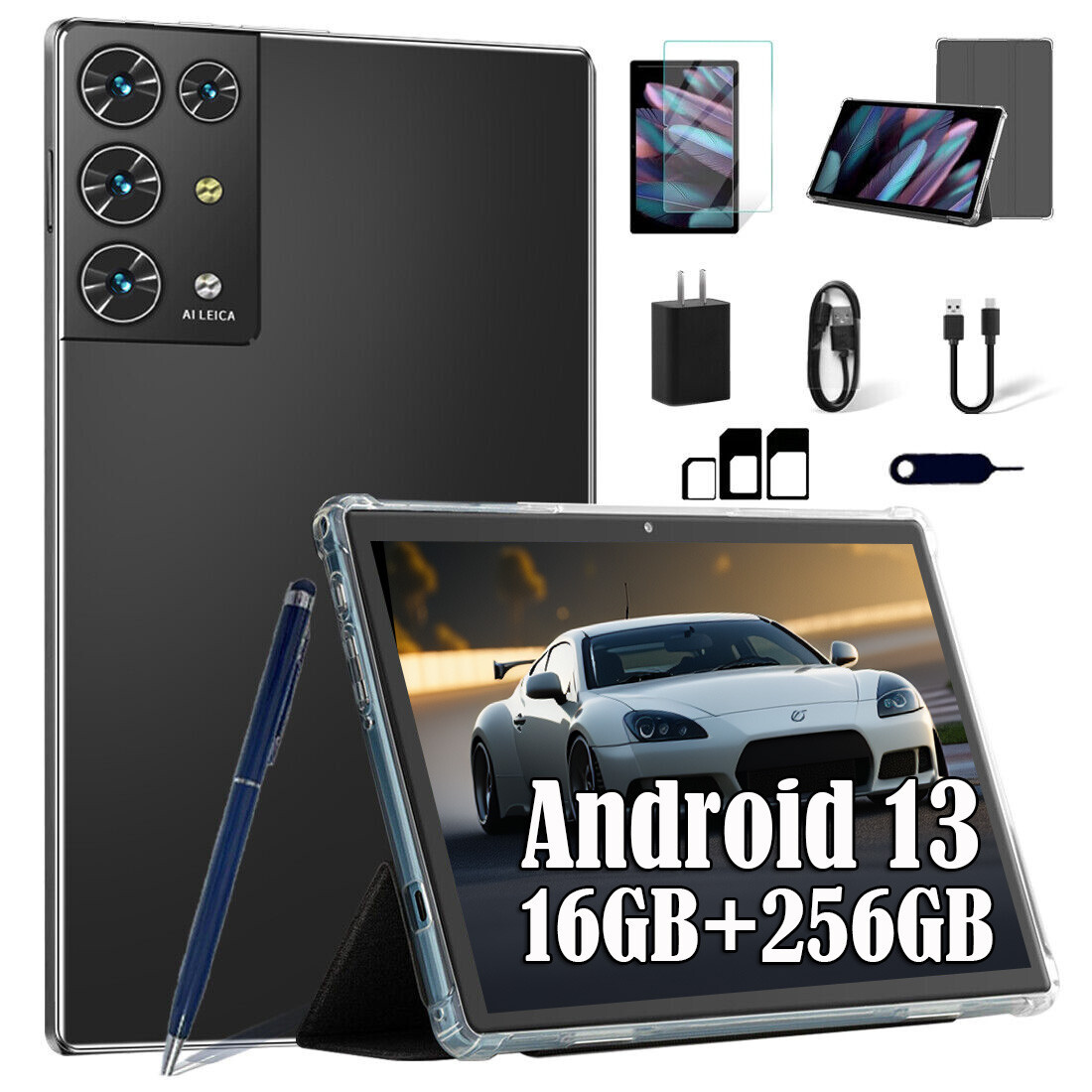 Android 13 タブレット 11000mAh 16GB+256GB Amazon.com : CONSUNG Android Tablet, 10 inch Android 13