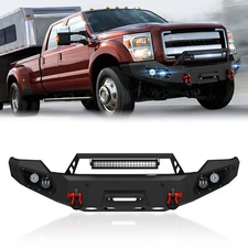 Front Bumper W/ Sensor Holes For 3rd Gen Ford F250 F350 F450 Super Duty 11-2016