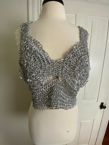 Heavy Chainmail Top  Festival Costume Burning Man Coachella M