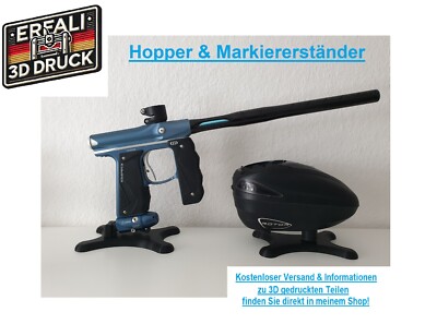 Paintball Markiererständer, Paintball Hopperständer oder Set aus beiden Ständern