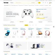 Electronic Shop Website Design with Free VPS Web Hosting and Installation