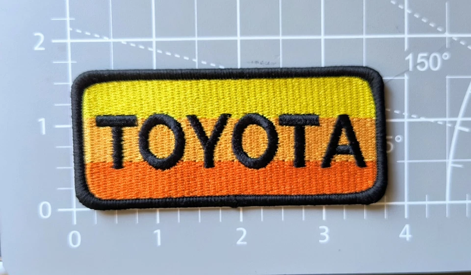 Toyota Motorsports Racing Cars Trucks Auto Patch Embroidered Iron On 1.65x3.75" - Image 2 of 3