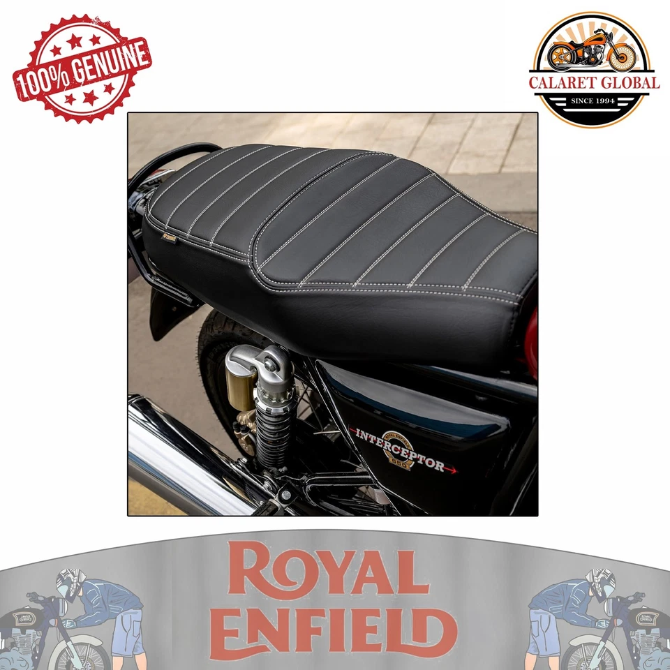Royal Enfield deluxe touring dual black seat for interceptor 650 1990472 - Bild 2 von 4