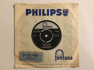 The Allisons Are You Sure There s One Thing More EX Con 7  Vinyl Free UK Post