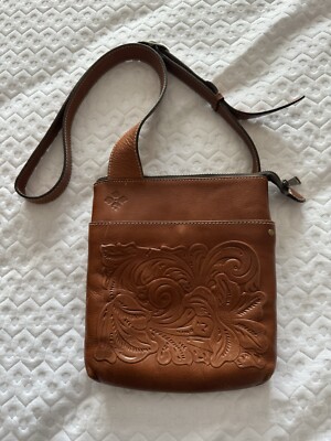 Patricia Nash Crossbody Leather Purse Brown