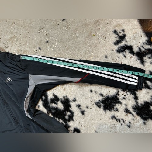 Adidas Youth Full Zip Gray Track Sport Training Jacket Size XL 14-16 - Picture 8 of 9