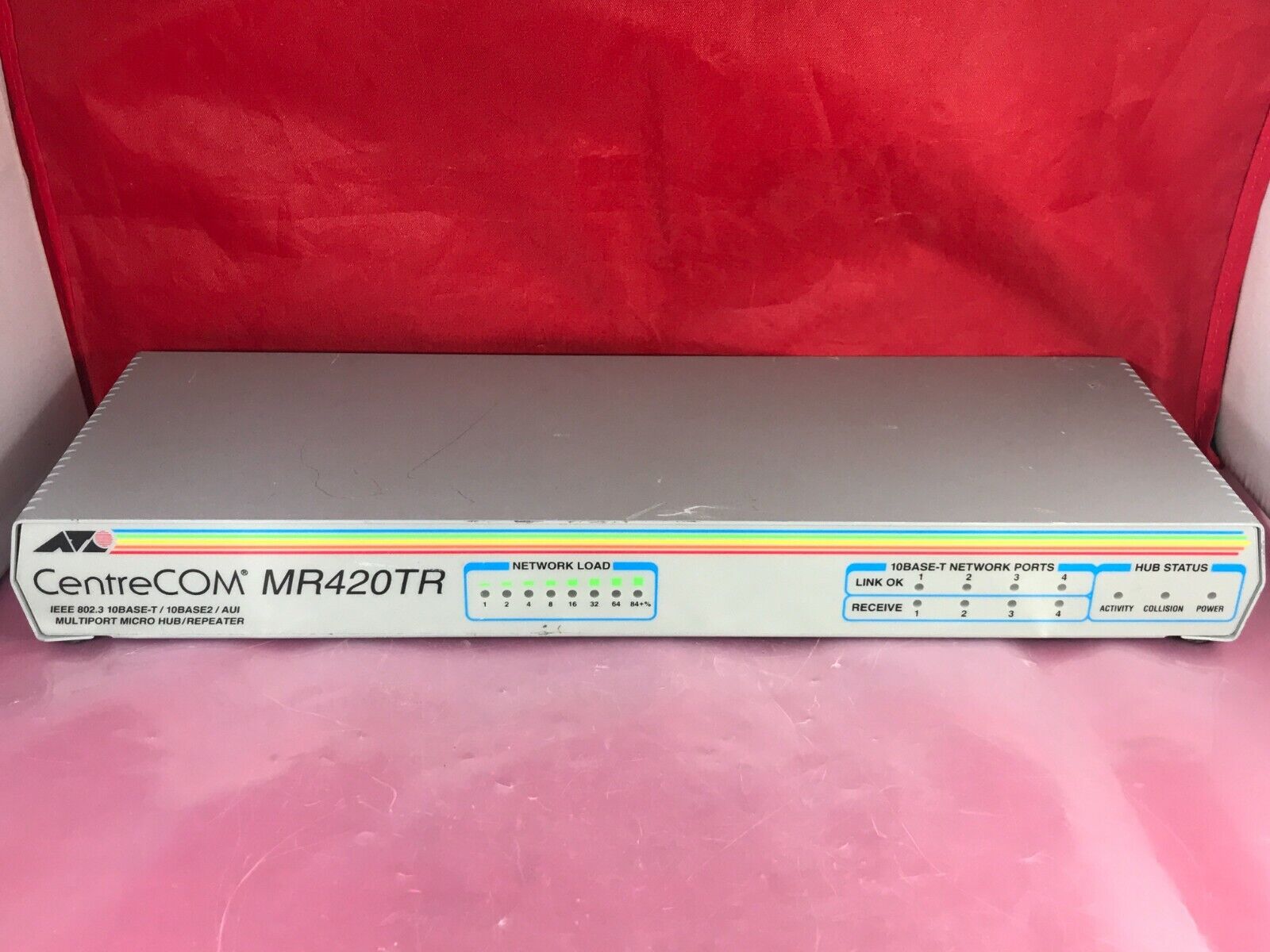 Allied Telesyn CenterCom AT-MR820TR Multiport Micro Hub/Repeater 8 Ports