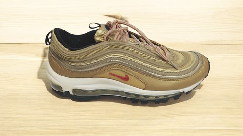 Zapatillas Nike Air Max 97 OG QS para niños talla 7Y jóvenes mujeres 8,5 doradas - Imagen 2 de 11