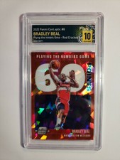 2020 Contenders Optic Bradley Beal Playing the Numbers Game RedCracked Ice BMG10