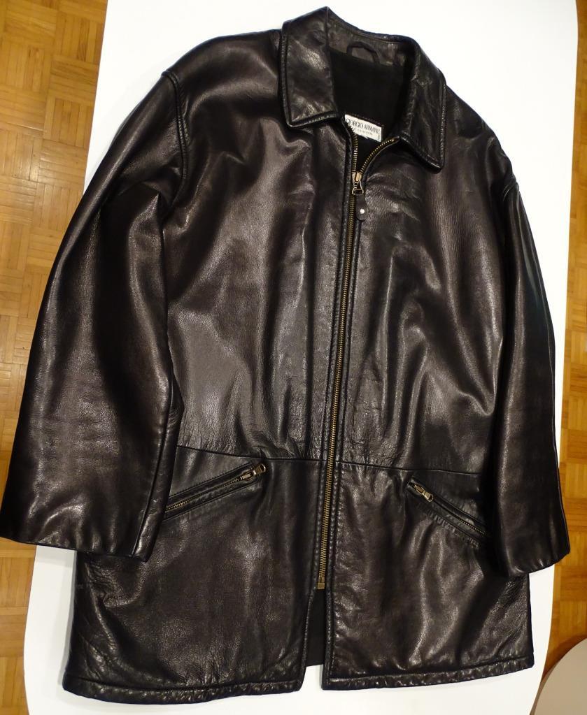 Vtg Men's Giorgio Armani Le Collezioni Made in Italy Black Vtg Men's Giorgio Armani Le Collezioni Made in Italy Black