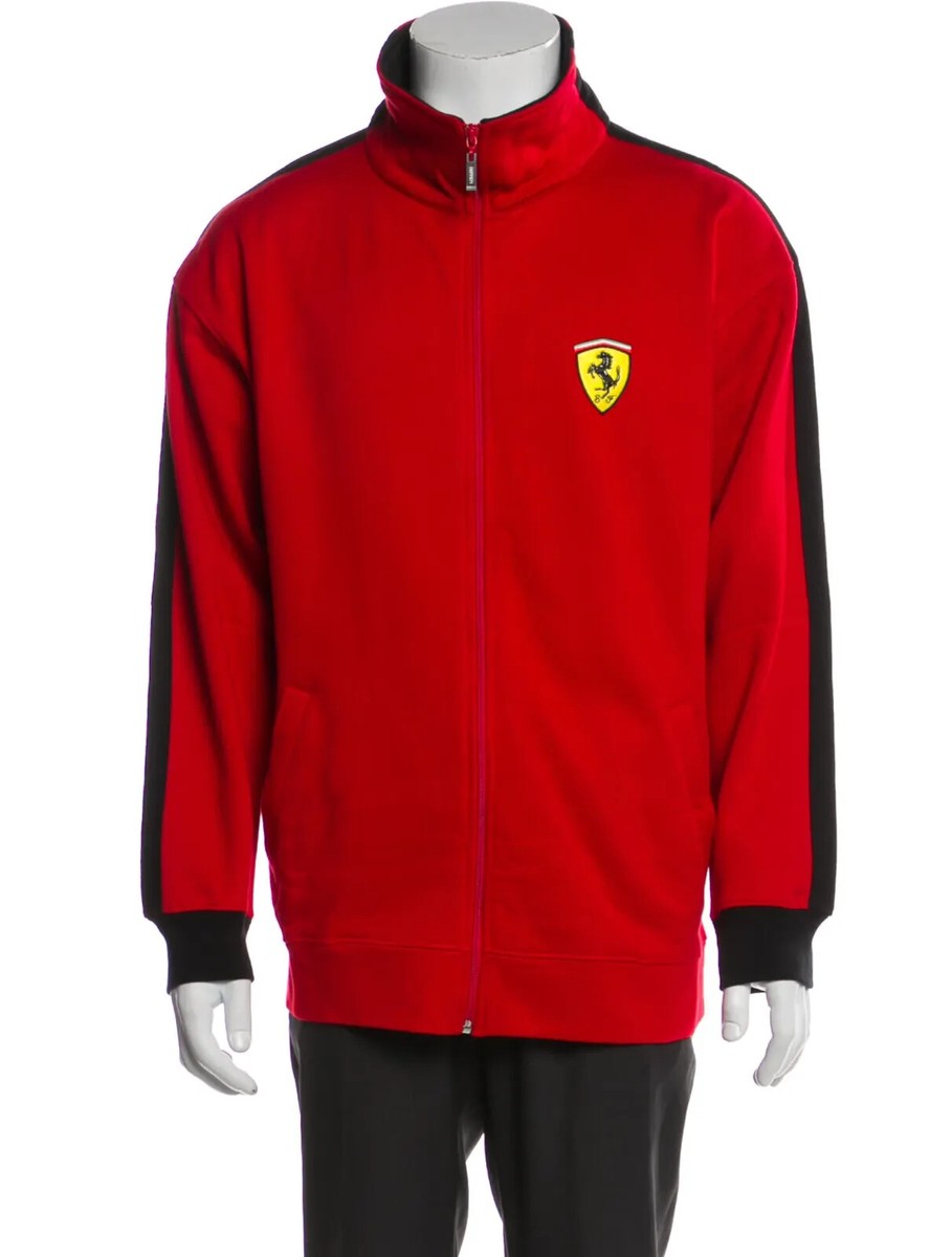 2002 Ferrari x Fila ~ Authentic Men's Red Sweat Jacket