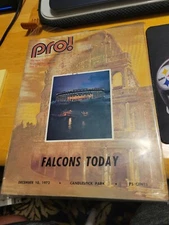 📖📖📖PRO MAGAZINE FALCONS @ 49ERS DEC 10,1972 CANDLESTICK PARK SPURRIER/ BERRY 